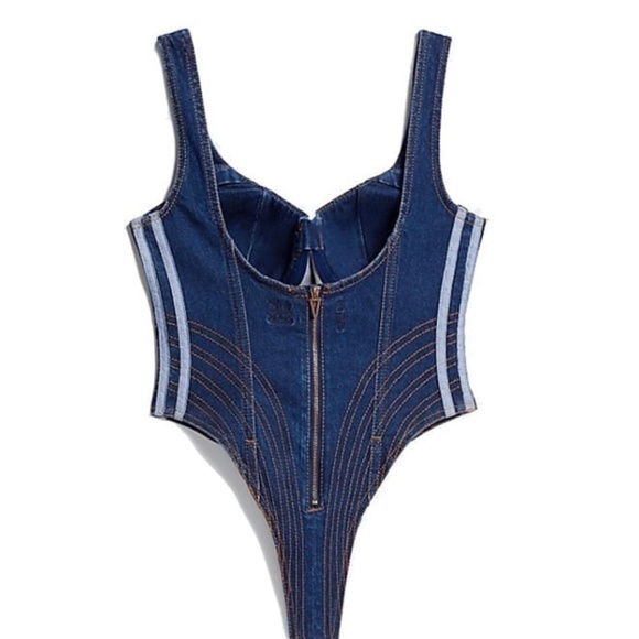 Adidas Ivy Park Denim Bodysuit - Picture 2 of 2